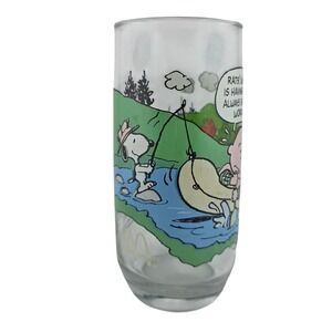 McDonald's Camp Snoopy 1983 Collector Glass Vintage Peanuts Fair